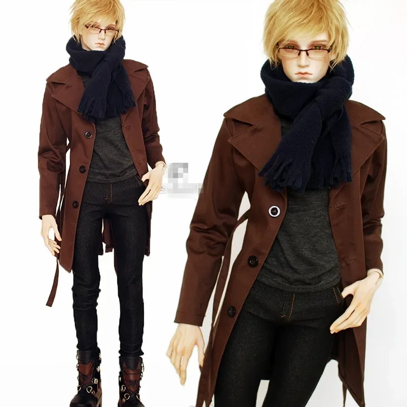 Custom Handsome Wind Coat For MSD BJD Doll Clothes 1/4 1/3 Uncle IPSID CMB64