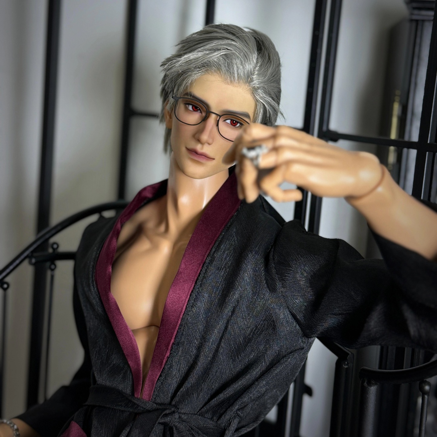 Bathrobe for ID75 BJD Doll Sleepwear Robe for Uncle-sized Doll Clothes  B408