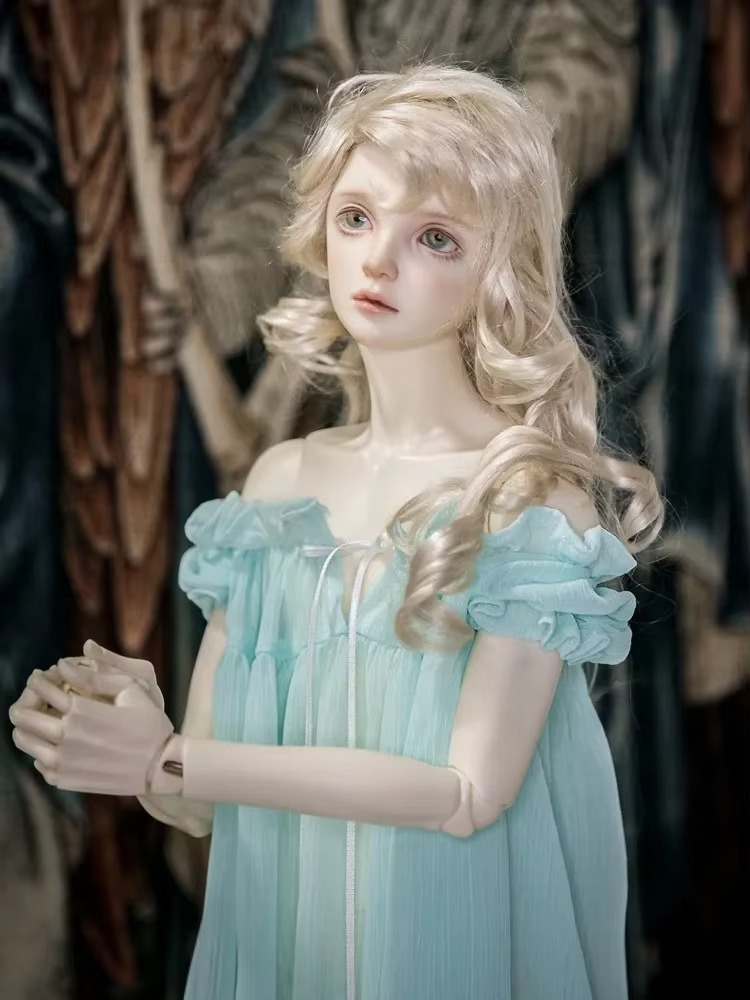 Vintage Dress Pajamas Gown for BJD 1/6 1/4 1/3 DD Doll Clothes Customized CWB252