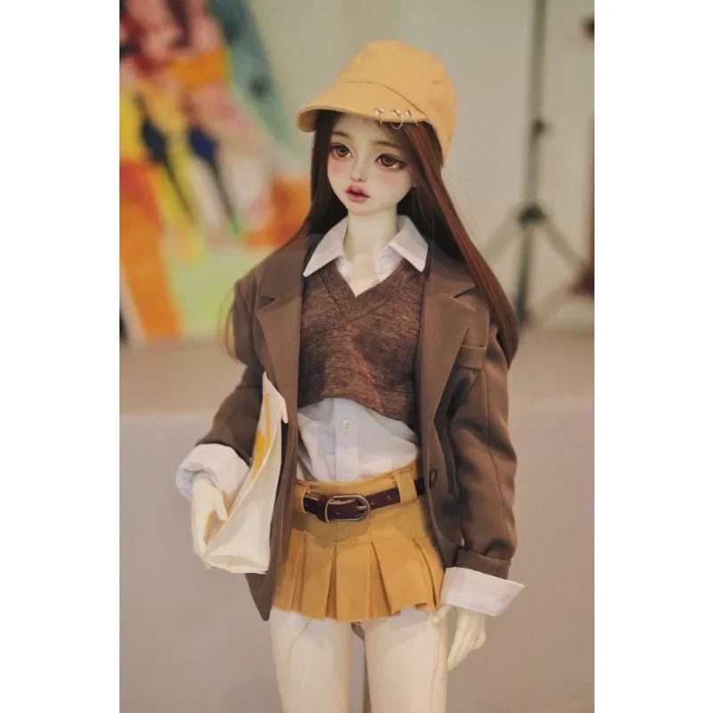 BJD Ultra Low Waisted Ruffled Skirt for 1/4 1/3 SD13 DD Customized Doll Clothing Accessories CWB332