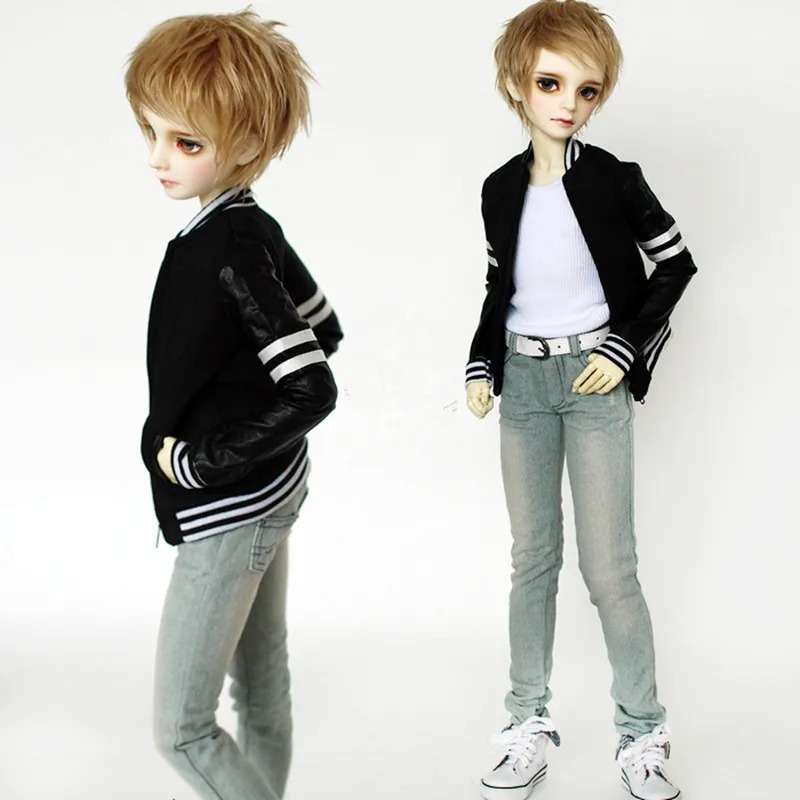 Custom Baseball Jacket Coat for BJD 1/6 1/4 1/3 SD10/SD13 SD17,Uncle Doll Clothes CMB73