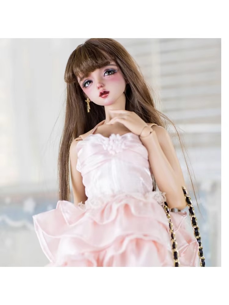 Corset And Lotus Halter Dress For BJD 1/3 1/4 Doll Clothes W470