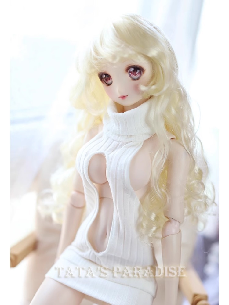 BJD Sexy High Lapel Backless Sweater Top 1/6 1/4 1/3 Smart Doll DD SD Doll Clothes 