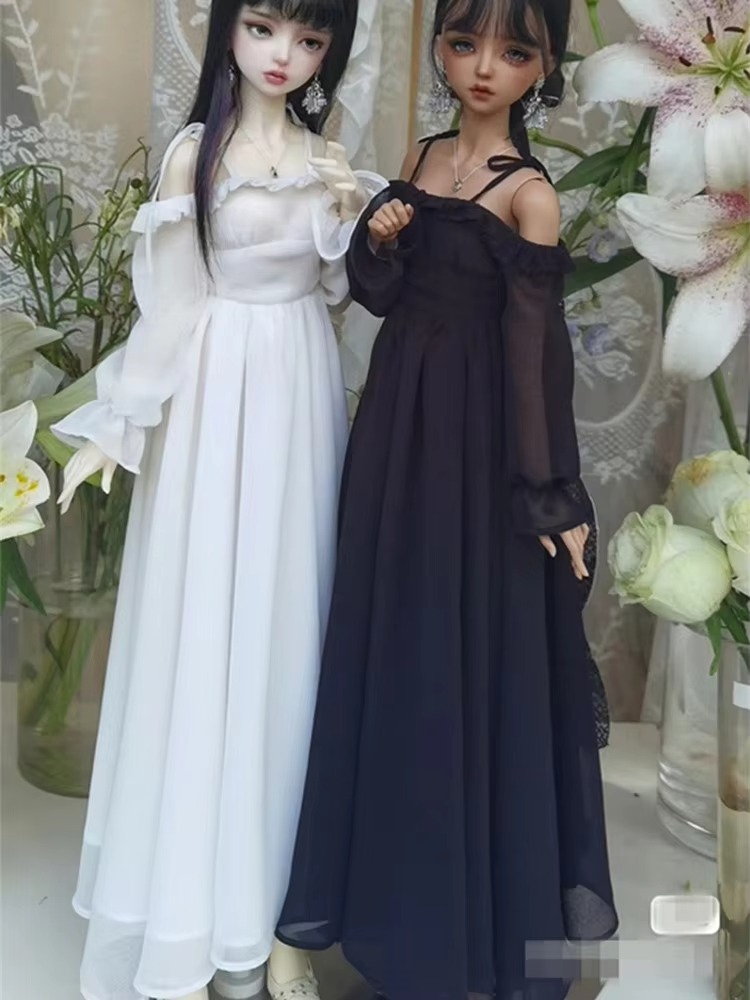 Pretty Chiffon Dress for BJD 1/4 1/3 SDGR Doll Clothes Customized CWB293