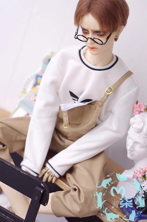 Custom Casual Overall Bib pants for Bjd 1/4 MSD 1/3,SD13,SD17 Uncle Doll Clothes CMB102