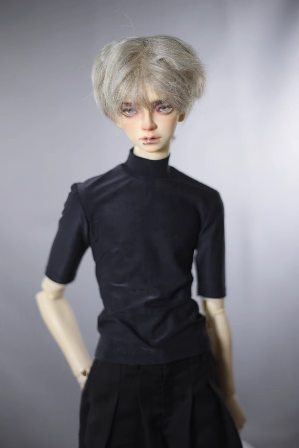 Custom Tight Fitting Half Neck Mid Sleeve T-Shirt For BJD Doll Clothes 1/6 1/4 1/3  Uncle IP ID75 B305