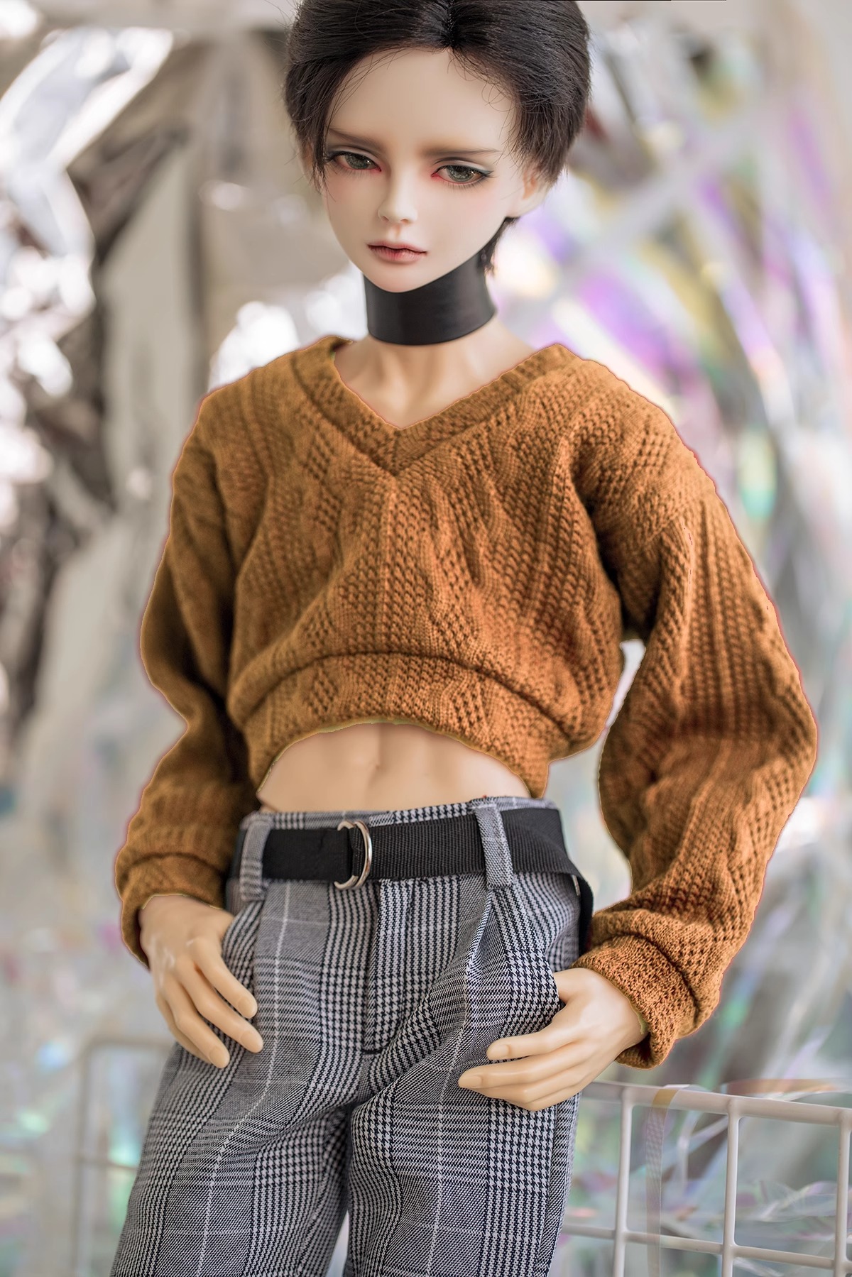 Custom Short Style Stylish Sweater For BJD Doll 1/6 1/4 1/3 Uncle ID75 CMB233