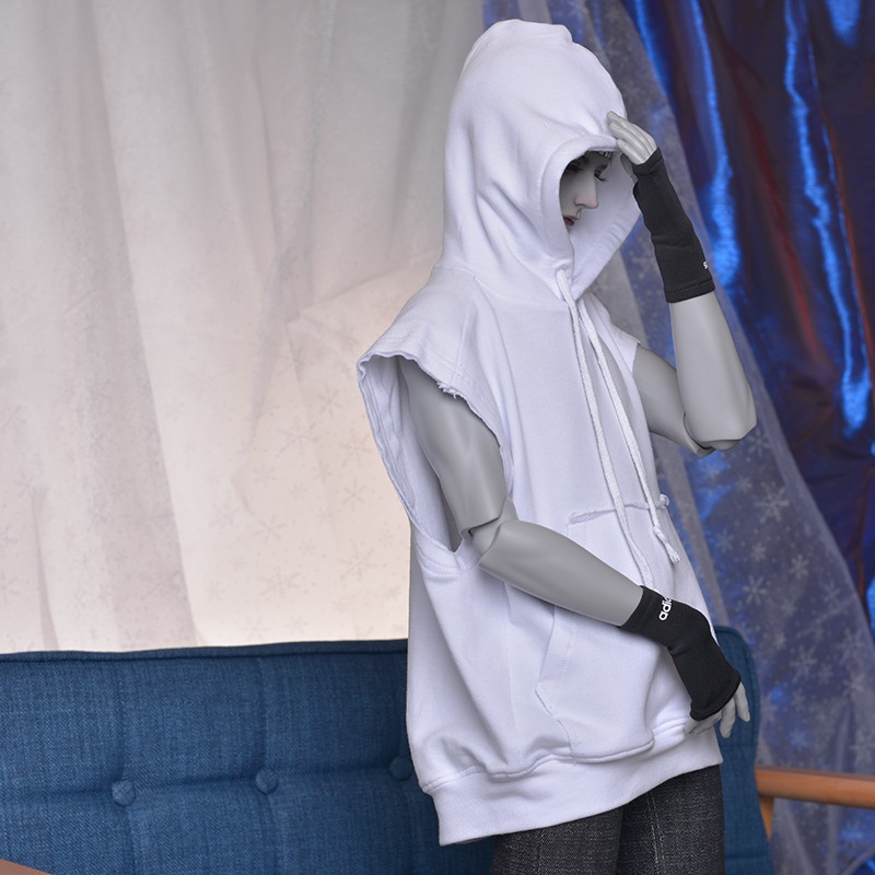 Custom Sleeveless Loose Hooded Sweatshirt For BJD Doll Clothes 1/4 1/3 IP ID75 Uncle B306