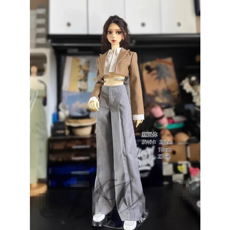 BJD Office Suit Short Shirt Coat Long Pants for 1/3 SDgr SD16 DD Doll Clothes Accessories CWB356