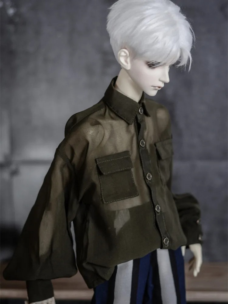 Custom Cool Lantern Sleeve Loose Chiffon Shirt for BJD 1/4 1/3 SD13 SD17 Uncle Doll Clothes CMB133