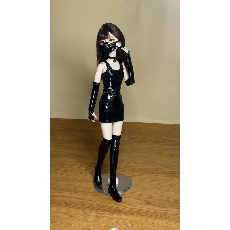 BJD  Sexy Leather Slim Dress for 1/4  MSD Doll Clothing Accessories CWB340