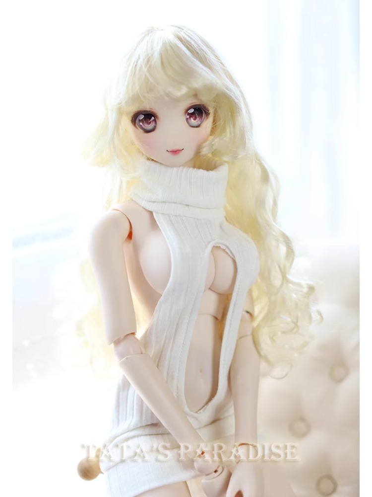 BJD Sexy High Lapel Backless Sweater Top 1/6 1/4 1/3 Smart Doll DD SD Doll Clothes 