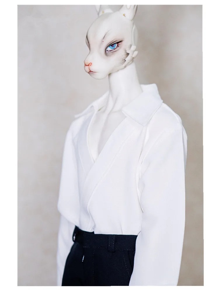 Custom New Casual V collar Shirt for bjd 1/4 MSD 1/3 SD13 SD17 Uncle doll clothes CMB276