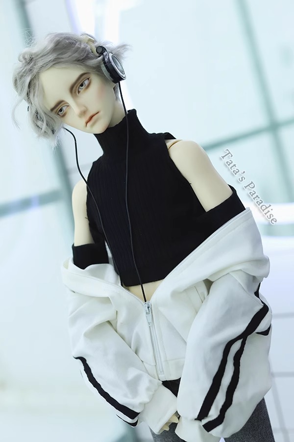 Custom High Neck Off The Shoulder And Backless Knitted Sweater For BJD  1/6 1/4 1/3 SD17 ID17 Uncle CMB156