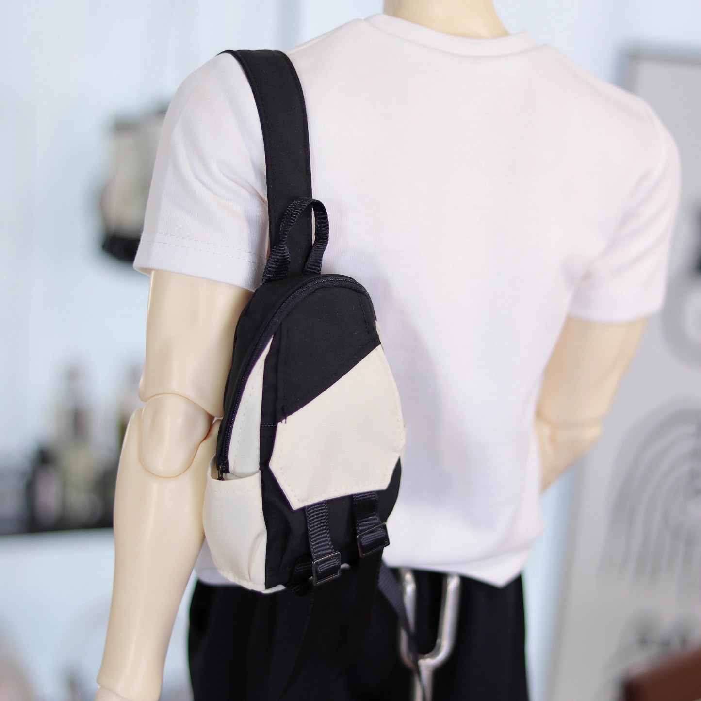 BJD One Shoulder Color blocked Backpack 75 Uncle 1/4 ID75 Doll Accessories