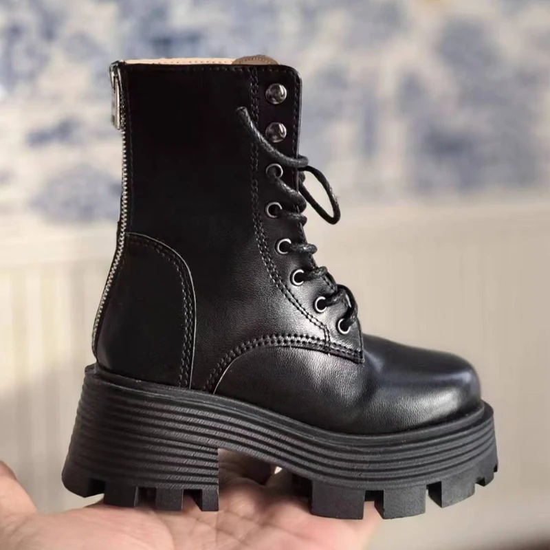 Motorcycle Hiking Boots For BJD 1/6 1/4 Uncle ID75 Doll Shoes SM70