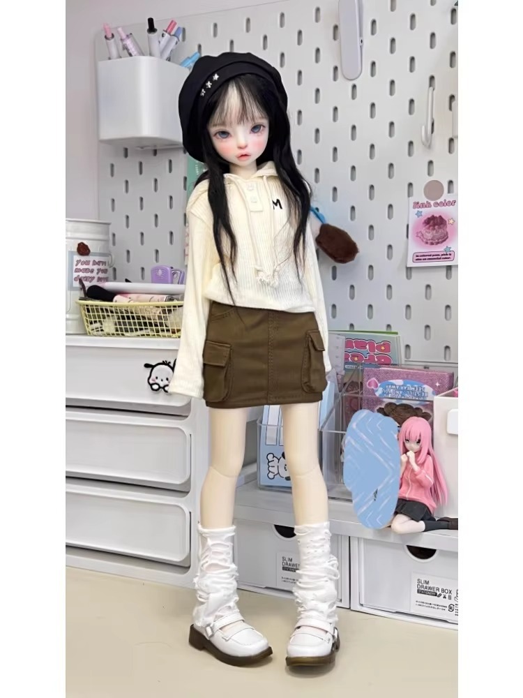 Cargo Skirt For BJD Doll  Clothes 1/4 1/3 Custom W468