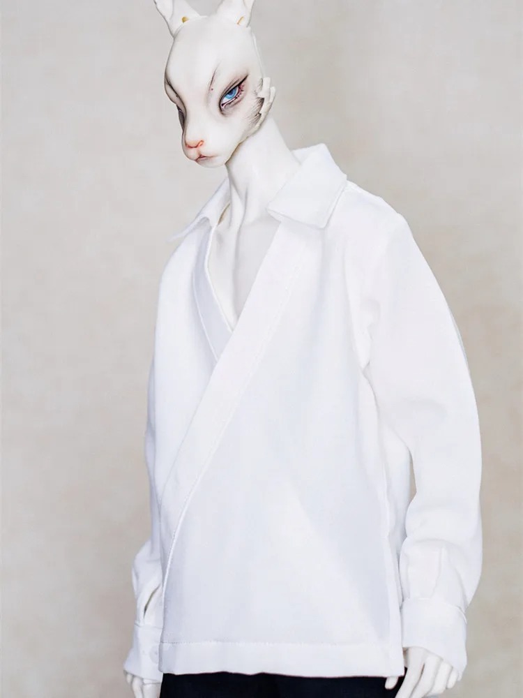 Custom New Casual V collar Shirt for bjd 1/4 MSD 1/3 SD13 SD17 Uncle doll clothes CMB276