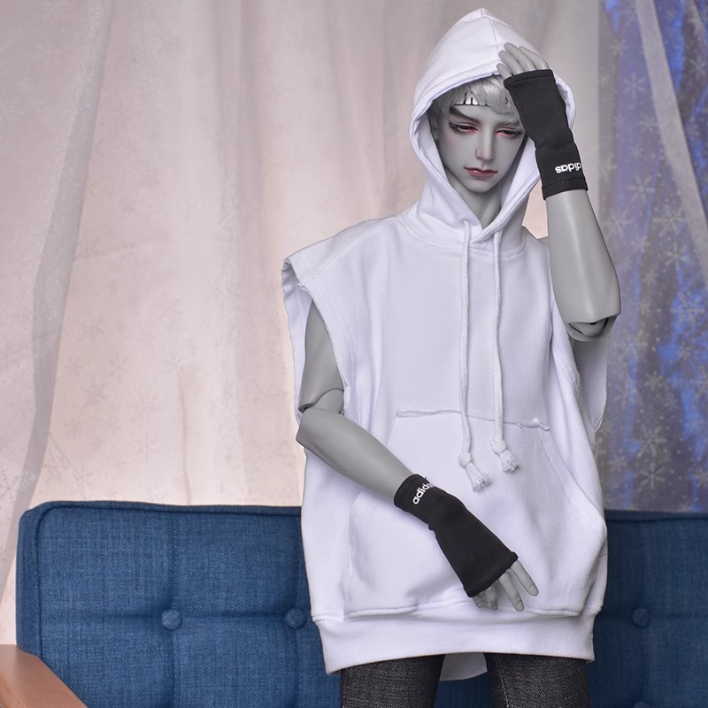 Custom Sleeveless Loose Hooded Sweatshirt For BJD Doll Clothes 1/4 1/3 IP ID75 Uncle B306