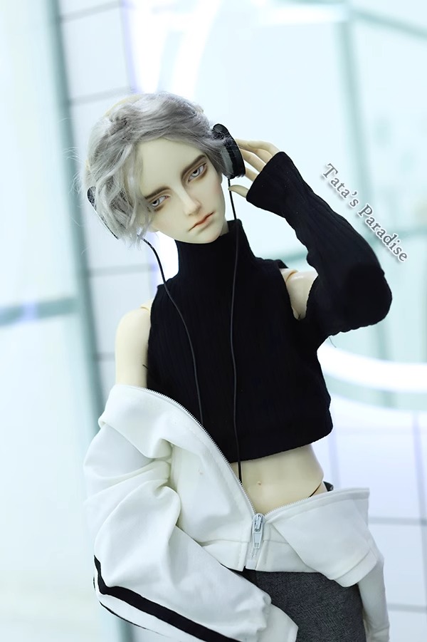 Custom High Neck Off The Shoulder And Backless Knitted Sweater For BJD  1/6 1/4 1/3 SD17 ID17 Uncle CMB156