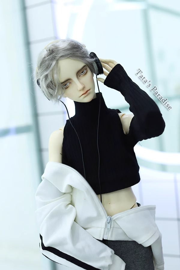 Custom High Neck Off The Shoulder And Backless Knitted Sweater For BJD  1/6 1/4 1/3 SD17 ID17 Uncle CMB156