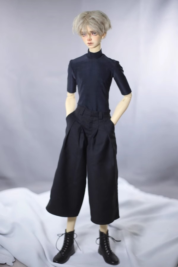Custom Tight Fitting Half Neck Mid Sleeve T-Shirt For BJD Doll Clothes 1/6 1/4 1/3  Uncle IP ID75 B305