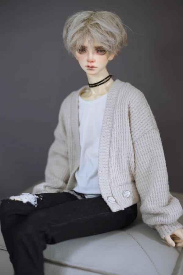 Customized Pullover Pure Cotton T-Shirt For BJD Doll Clothes 1/6 1/4 1/3 Uncle ID75 IP B309