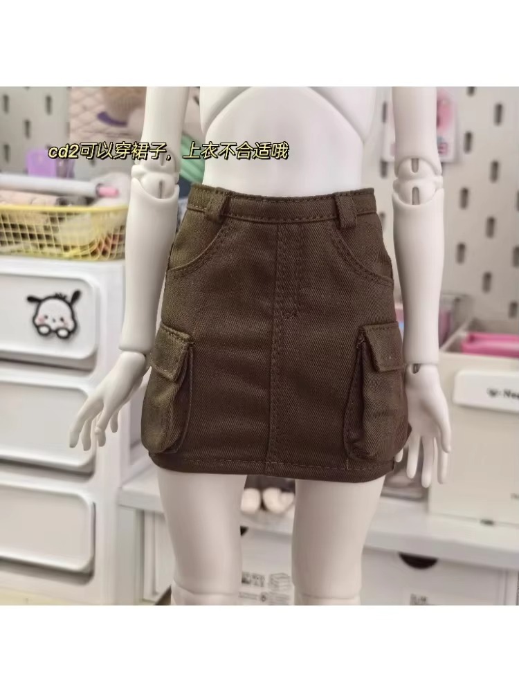 Cargo Skirt For BJD Doll  Clothes 1/4 1/3 Custom W468