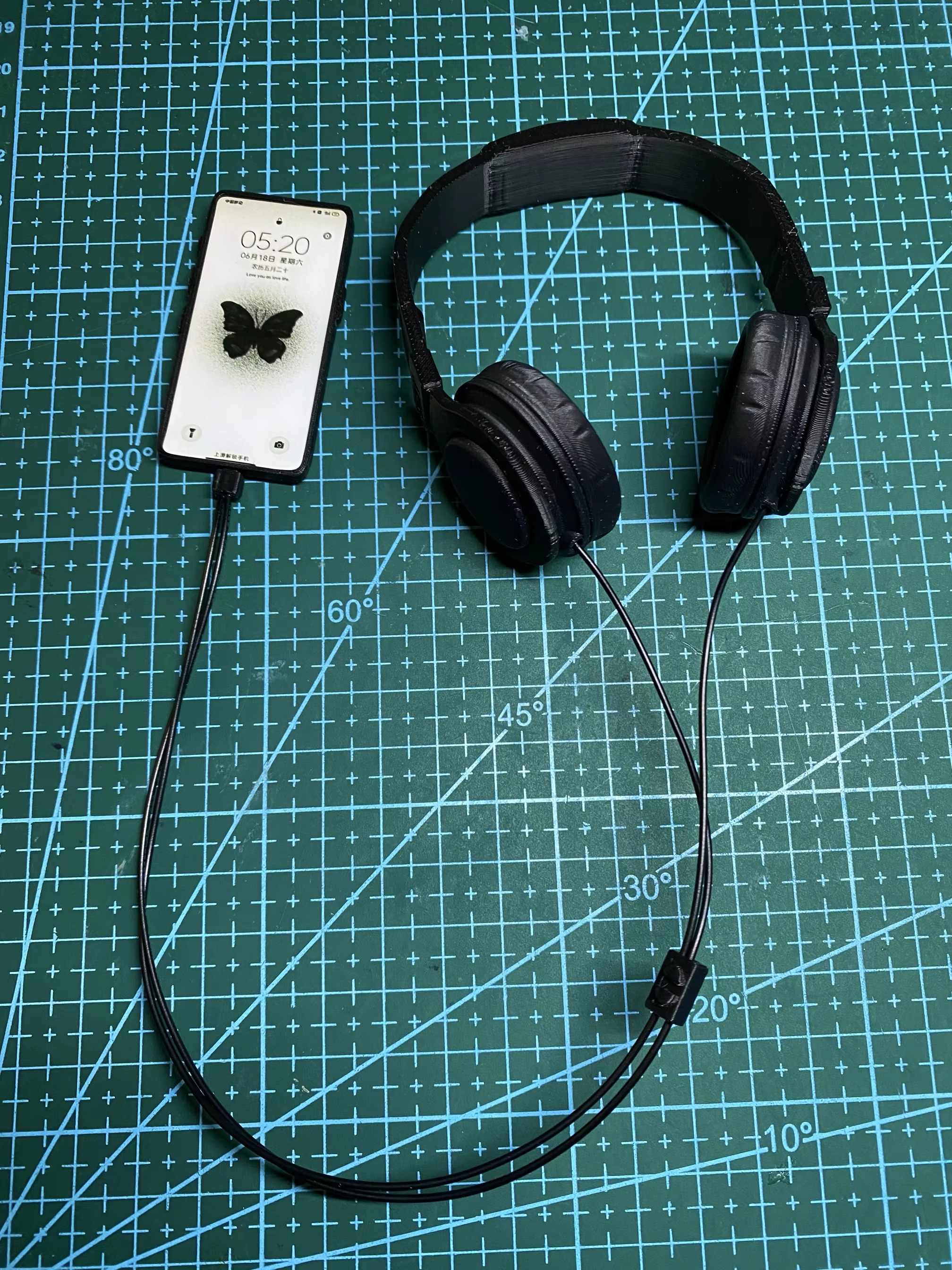 Bjd Pros 3D Print Headphone 1/6 1/4 MSD 1/3 Uncle Blyth ID75 Cotton Doll Toys Accessories