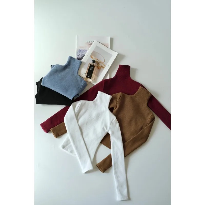 BJD Multi Color Pile Neck Base Shirt 1/4 1/3 SD13 SD16 DD Customized Doll Clothes Accessories CWB355