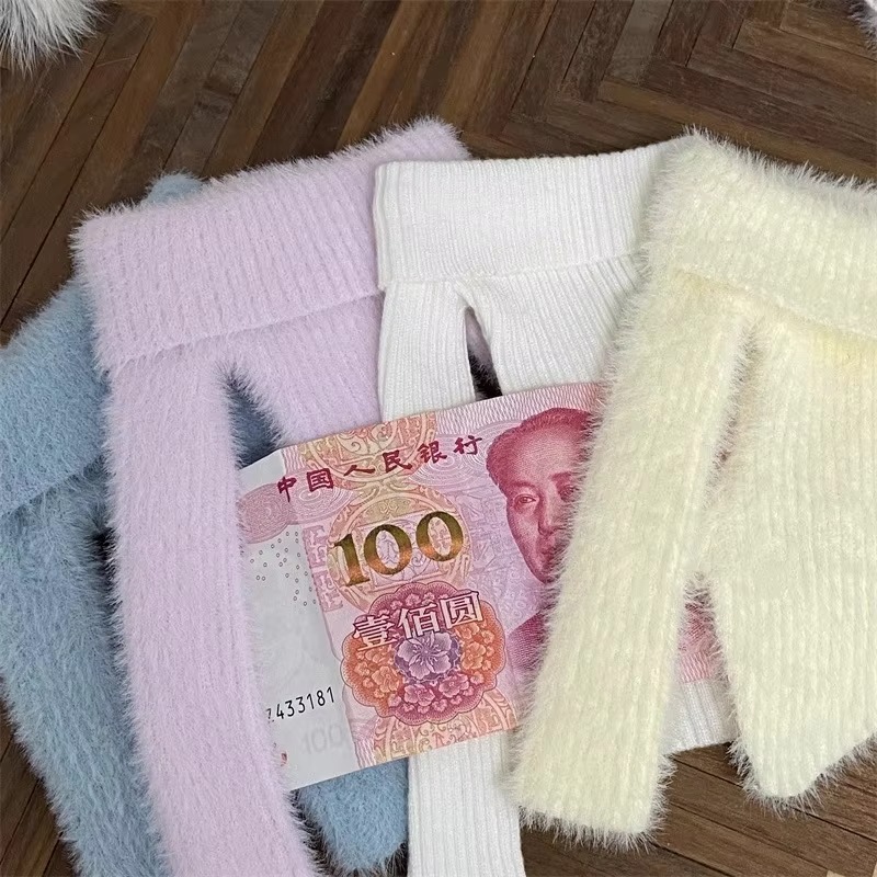 Plush Knit Pne-shoulder Sweater Dress BJD 1/4 Doll Clothes W465