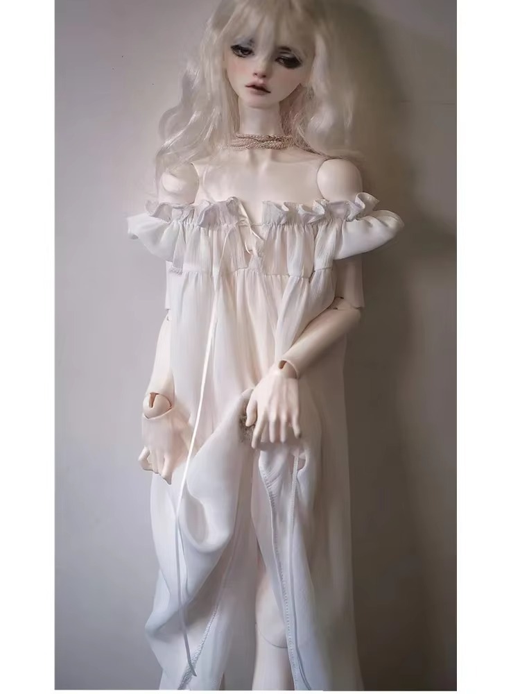 Vintage Dress Pajamas Gown for BJD 1/6 1/4 1/3 DD Doll Clothes Customized CWB252