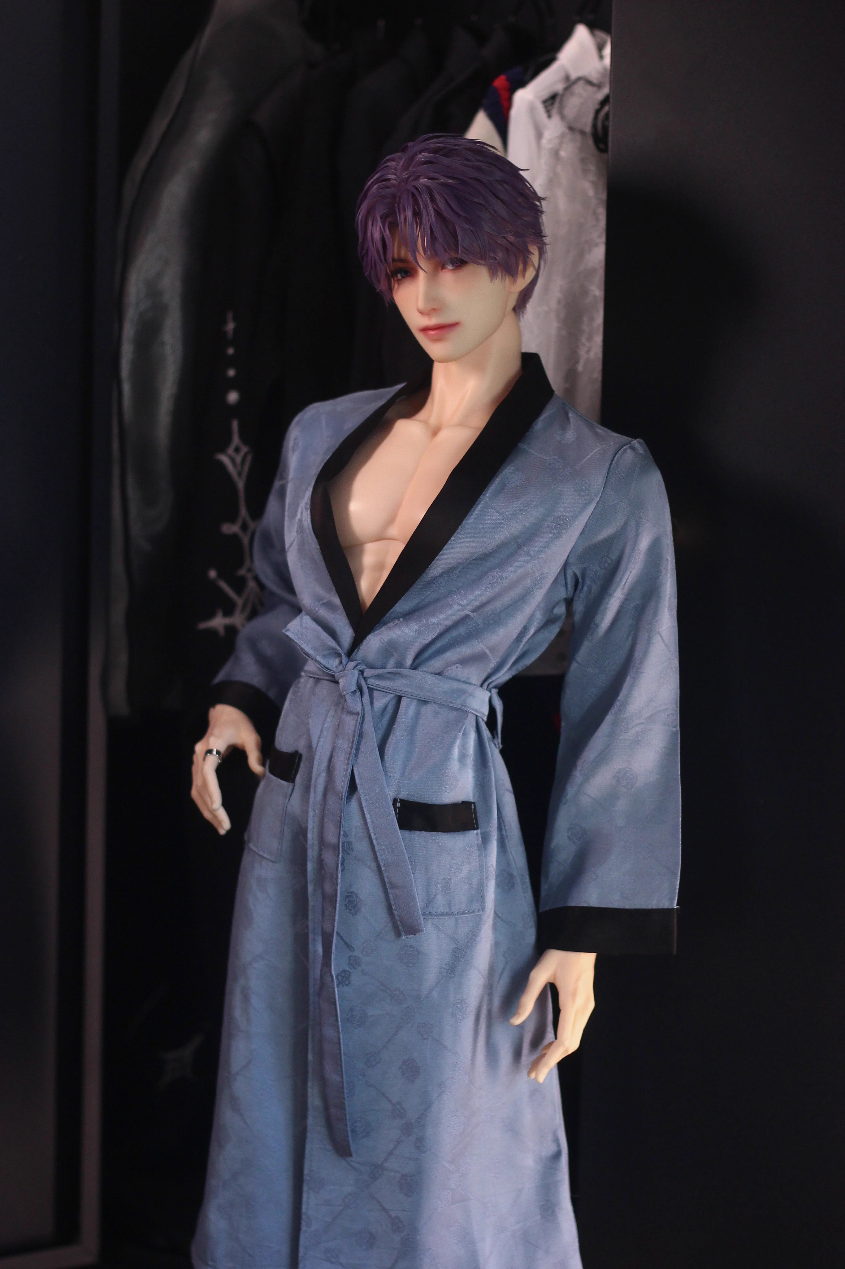 Bathrobe for ID75 BJD Doll Sleepwear Robe for Uncle-sized Doll Clothes  B408