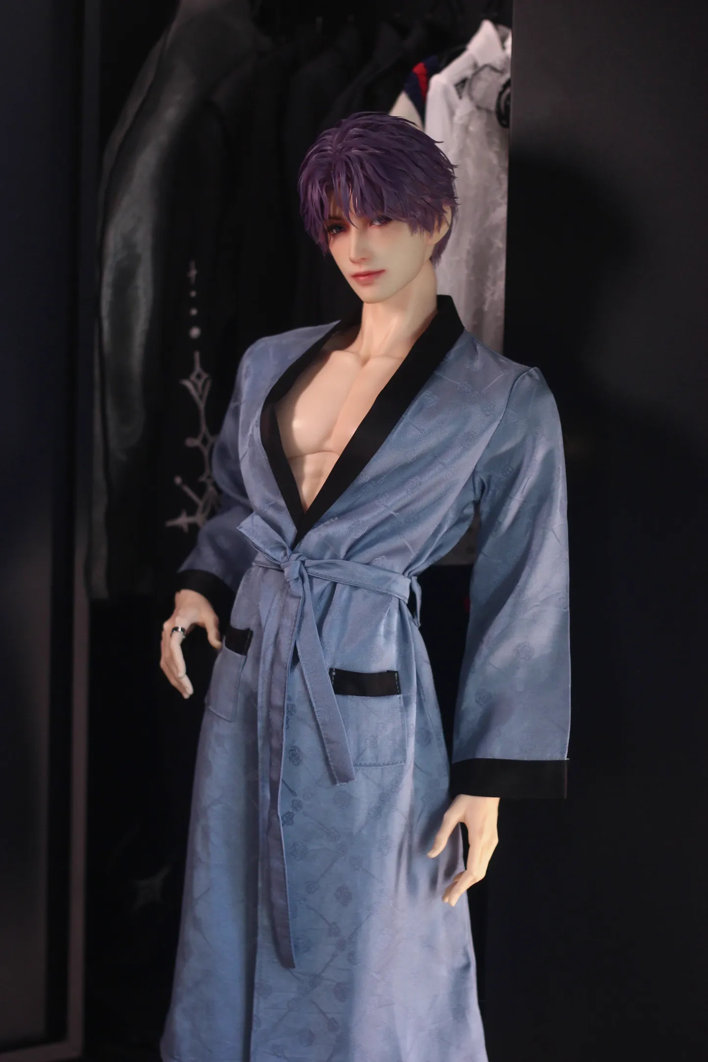 Bathrobe for ID75 BJD Doll Sleepwear Robe for Uncle-sized Doll Clothes  B408