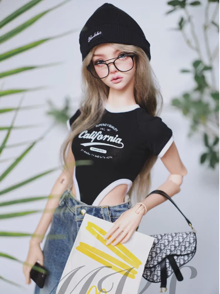 Overall Shirt for 1/3 1/4 SD16 BJD Doll Clothes Customized CWB309