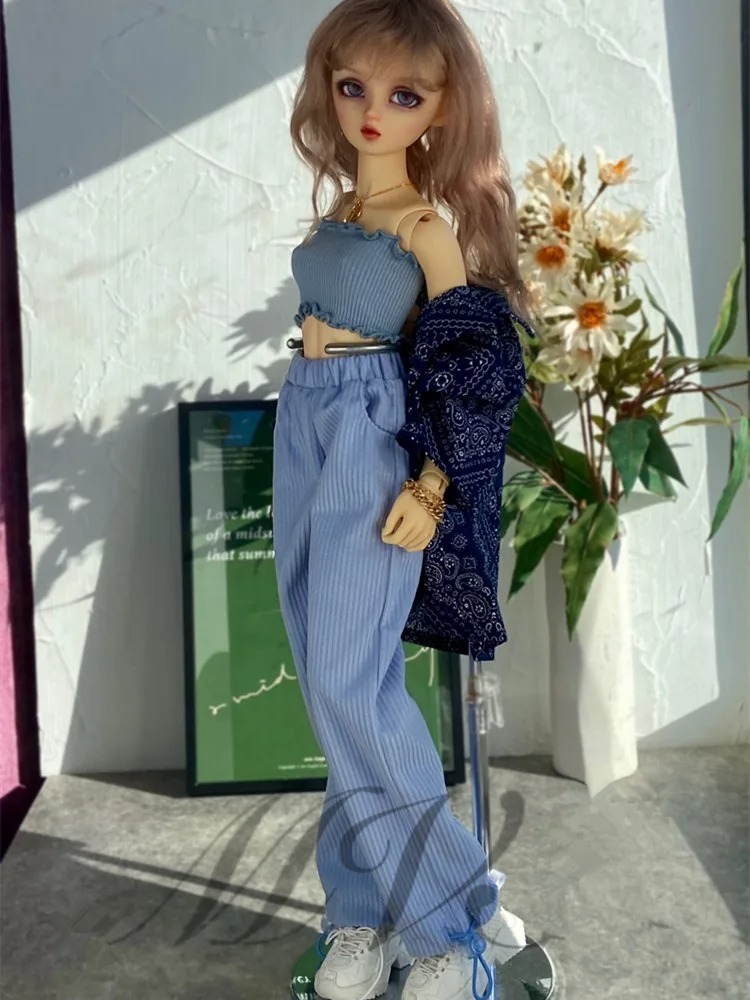 Corduroy Casual Loose Pants for BJD 1/4 ,1/3 SD17 Uncle Doll Clothes Customized CWB246