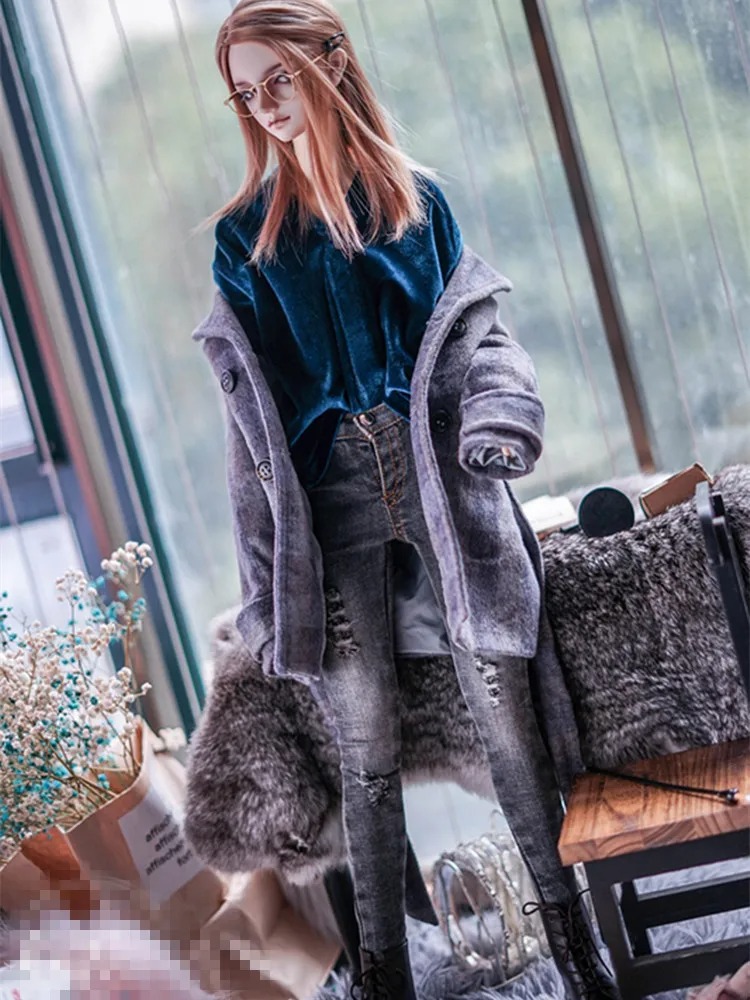 Customized Warm Velet Shirt for BJD 1/4 ,1/3 SD13 SD17 Doll Clothes CMB303