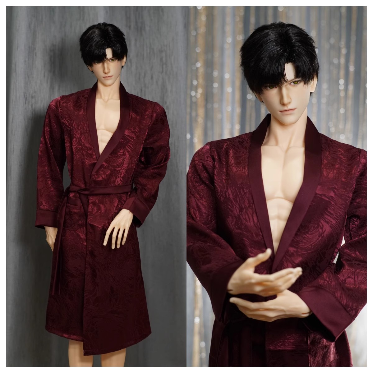 Bathrobe for ID75 BJD Doll Sleepwear Robe for Uncle-sized Doll Clothes  B408