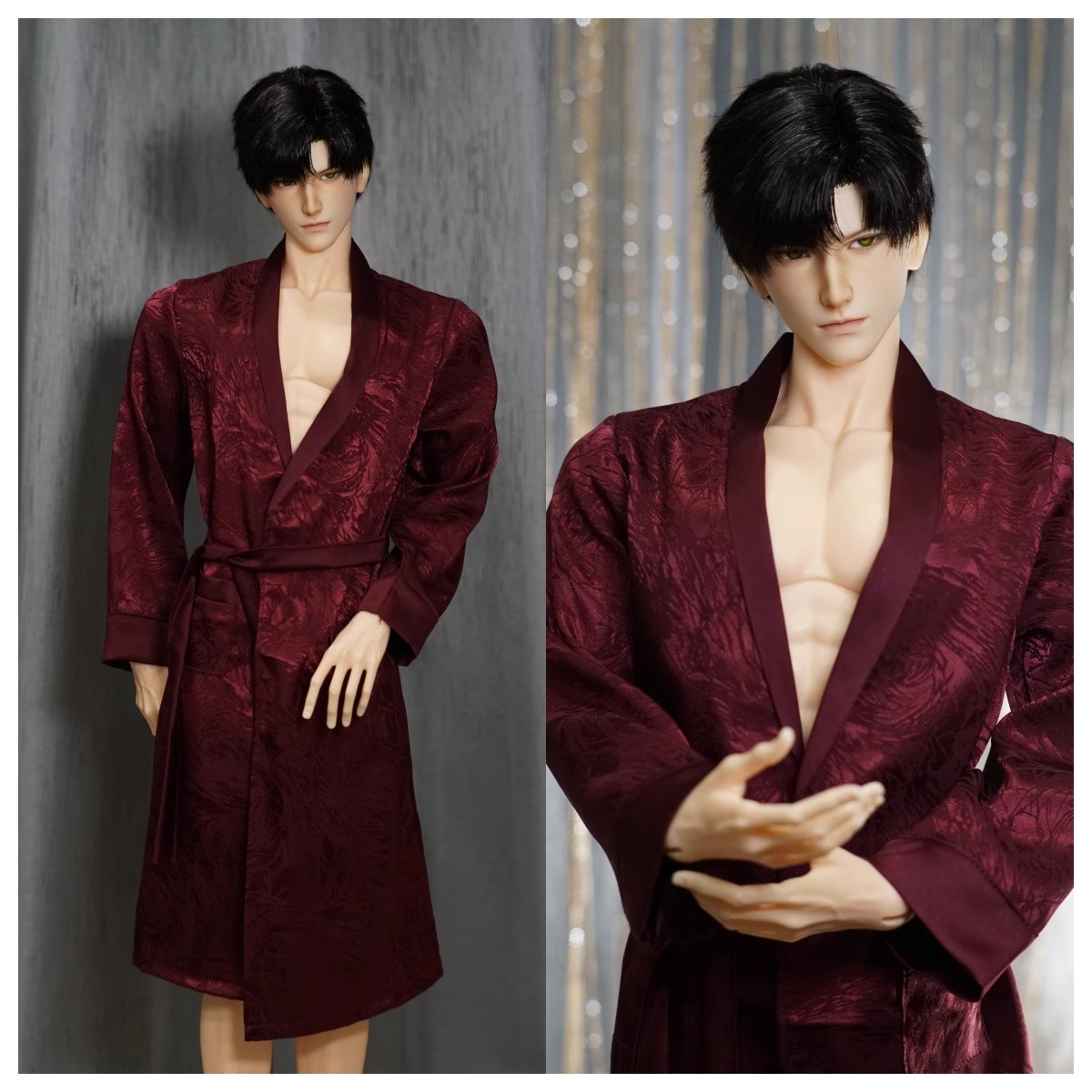 Bathrobe for ID75 BJD Doll Sleepwear Robe for Uncle-sized Doll Clothes  B408