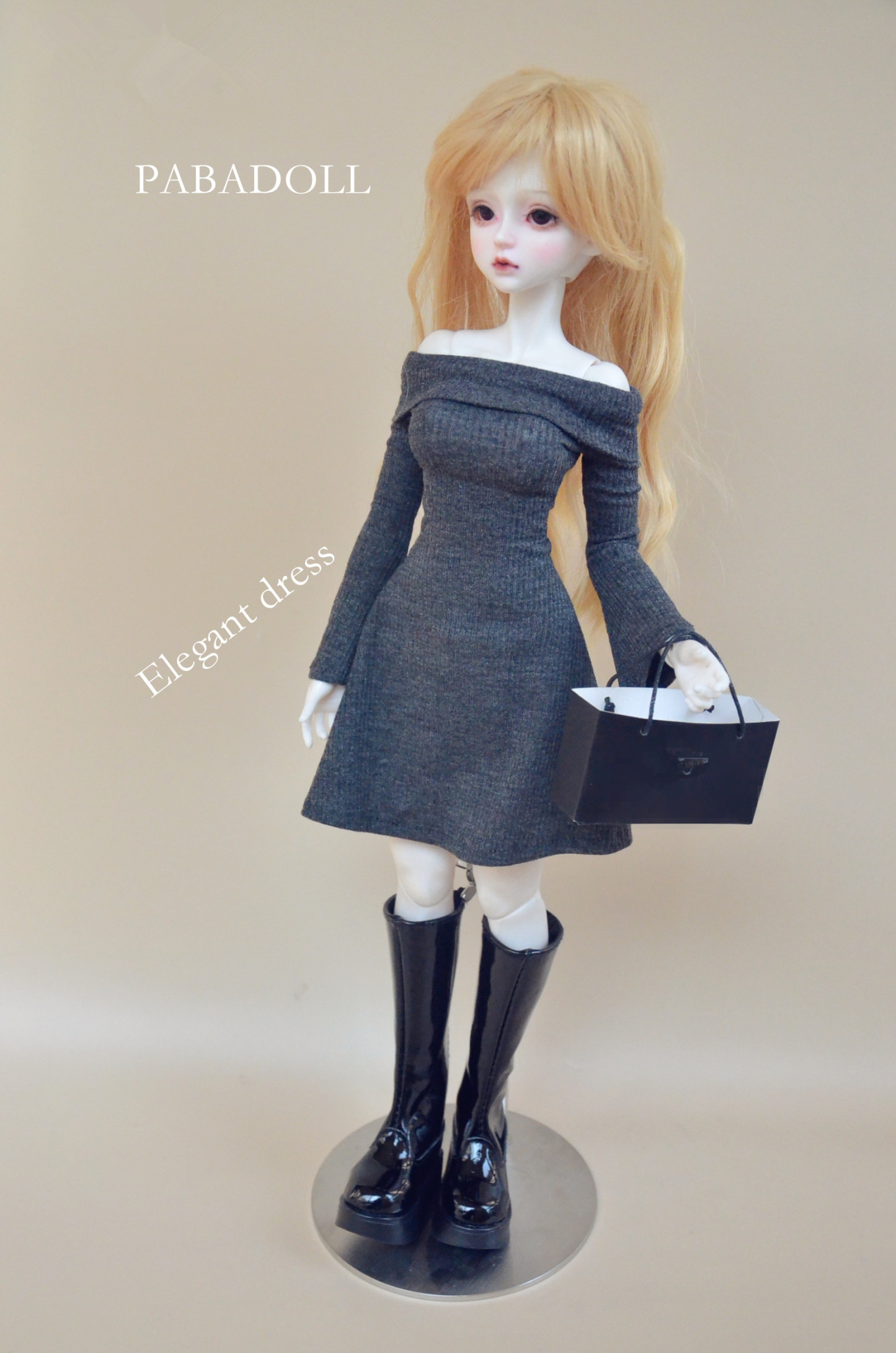 Handmades  Off Shoulder Dress For BJD Doll  1/4 Minifee 1/3 Smart Doll DD AS IP SID EID Custom Doll Clothes Toys W483-A
