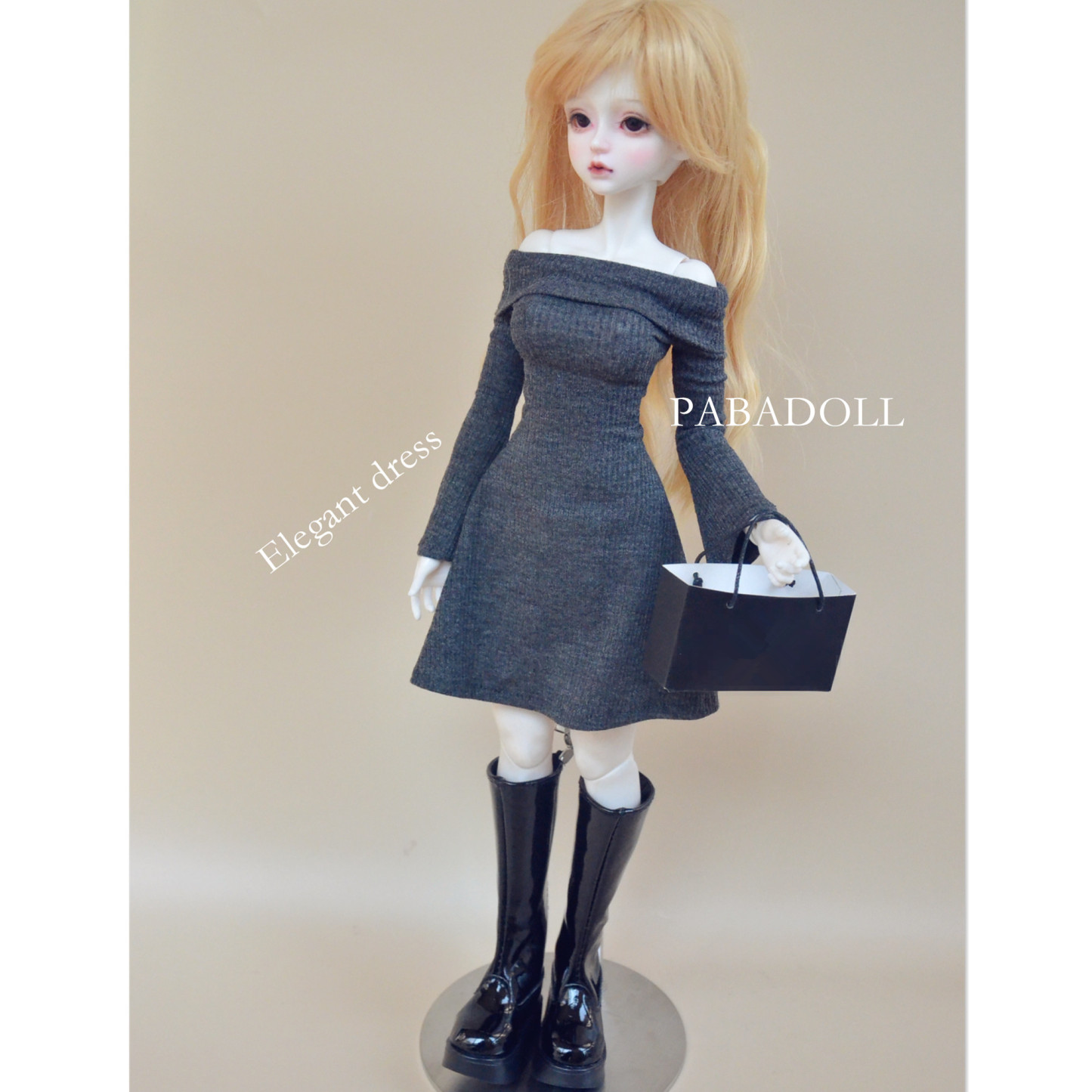 Handmades  Off Shoulder Dress For BJD Doll  1/4 Minifee 1/3 Smart Doll DD AS IP SID EID Custom Doll Clothes Toys W483-A