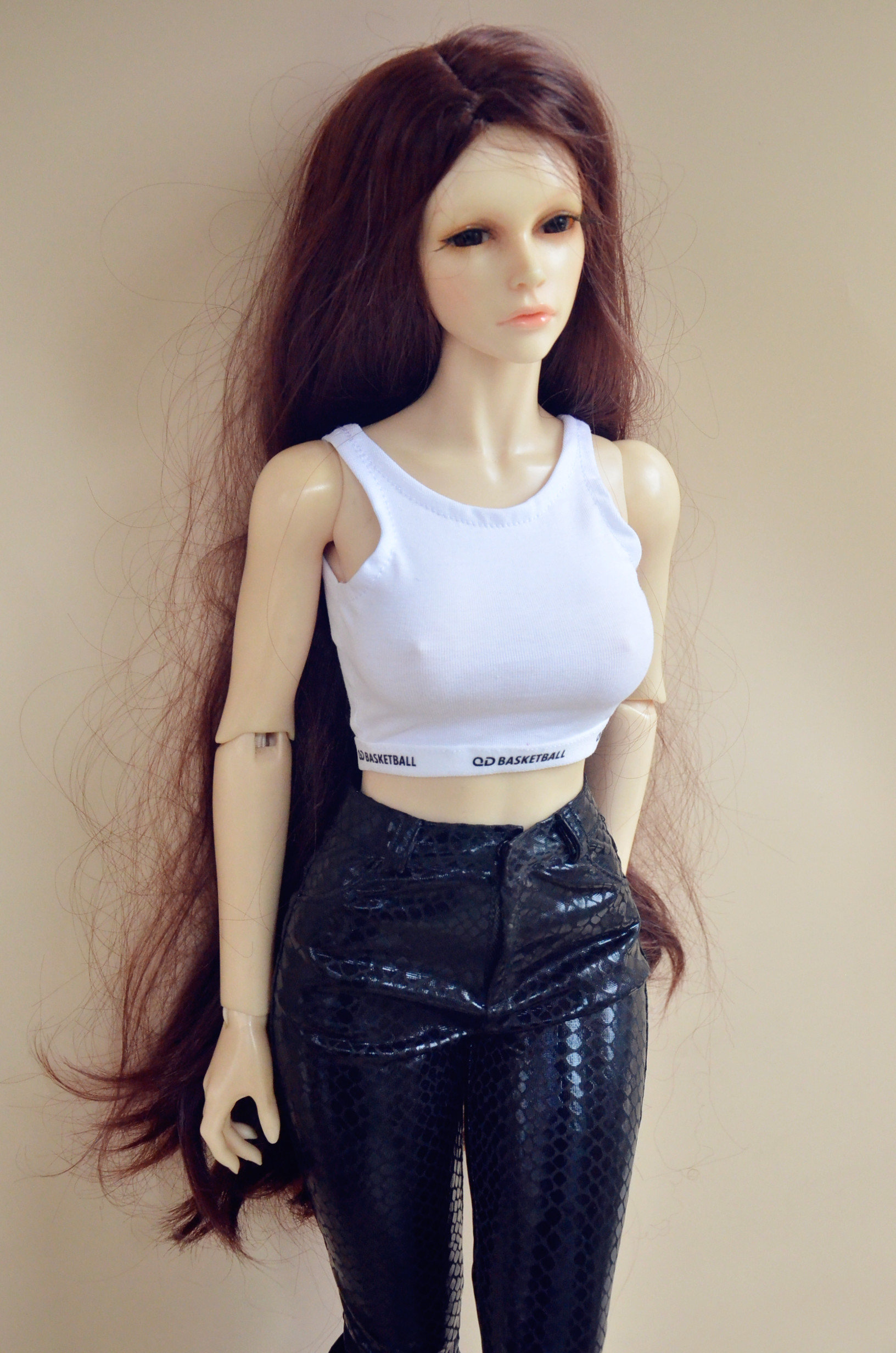 Customized Cool Vest Tank Top for BJD Doll Girl 1/4 Minifee MSD 1/3 SD13 Smart Doll IP EID Doll Clothes Toys Gift W314
