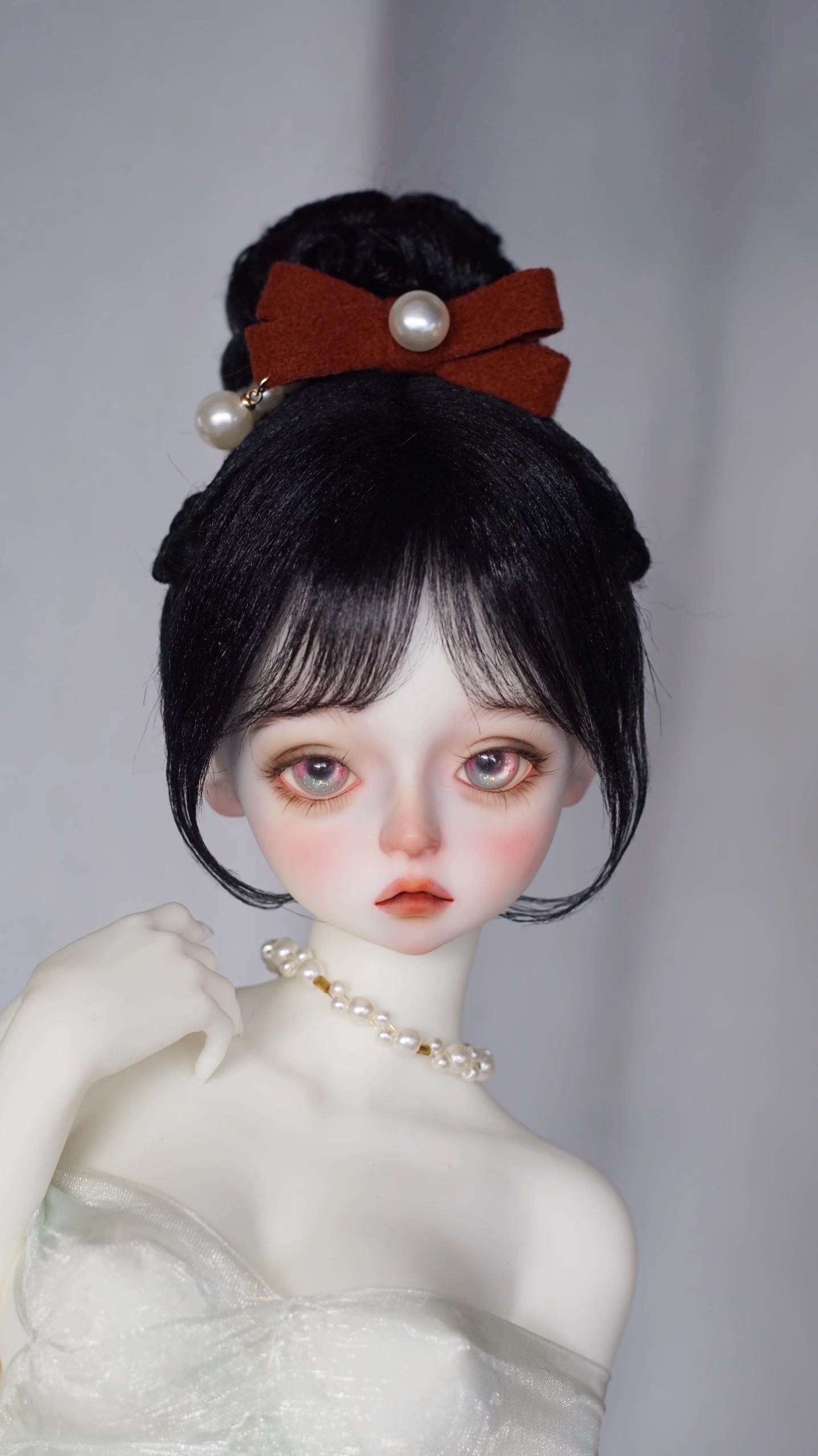 BJD Doll Sweet Ball Head Wig for 1/6 1/4 1/3 Minifee SD DD Girl Doll Accessories