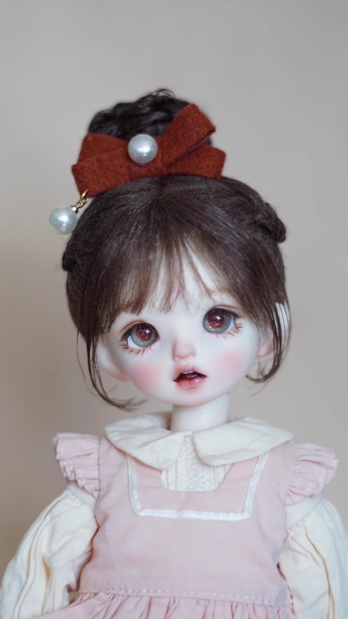 BJD Doll Sweet Ball Head Wig for 1/6 1/4 1/3 Minifee SD DD Girl Doll Accessories