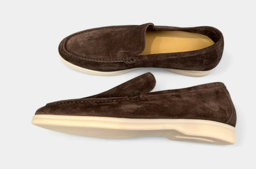 Mocasines de ante vintage elegantes y cómodos para hombre