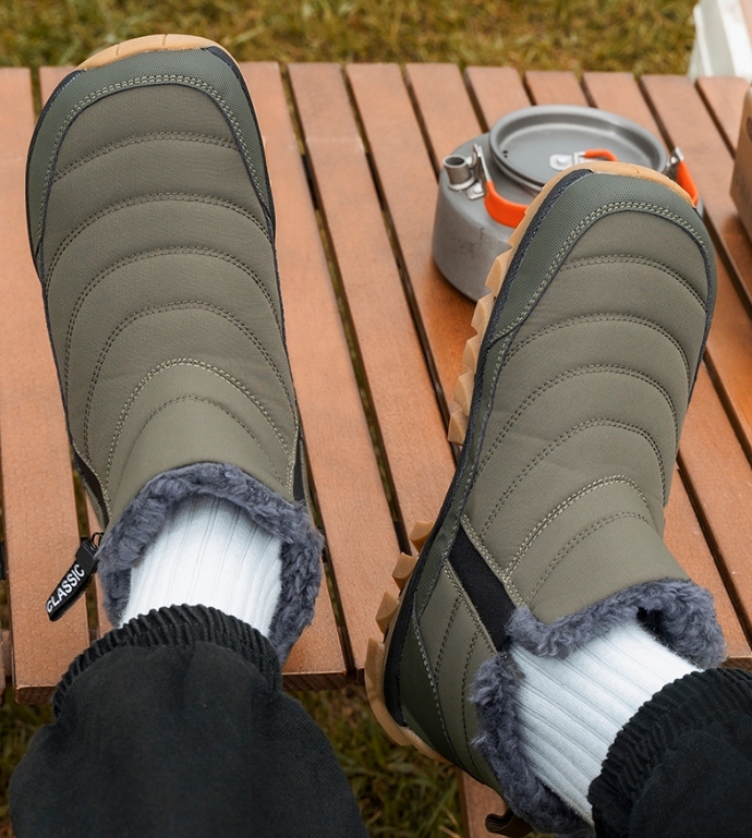 Botas de nieve de invierno para hombre con forro polar