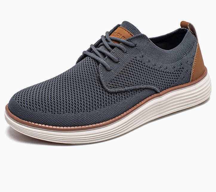 Zapatos Oxford de punto con punta de ala para hombre
