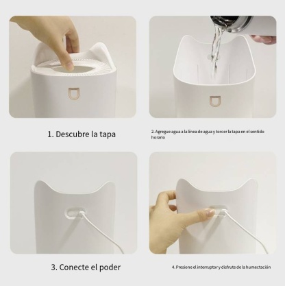 Humidificador De Vapor Frío Para El Hogar 3000ml