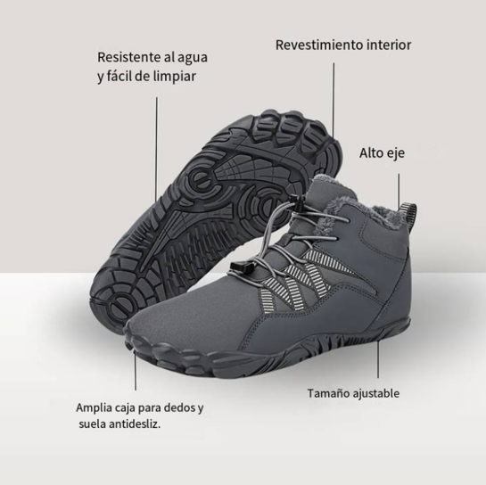 Zapatos ortopédicos térmicos para senderismo y caminatas, barefoot, para otoño e invierno