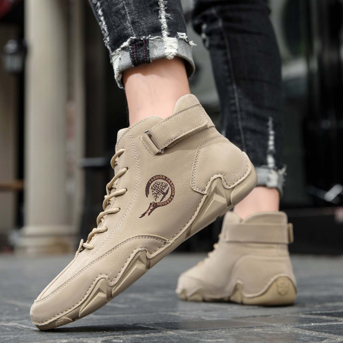 Zapatos barefoot de cuero impermeables botines unisex